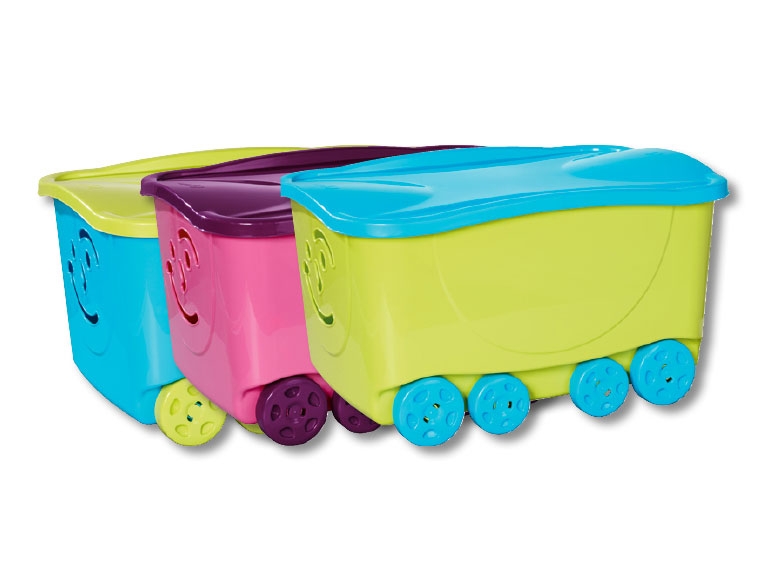 Boîte de rangement à roulettes