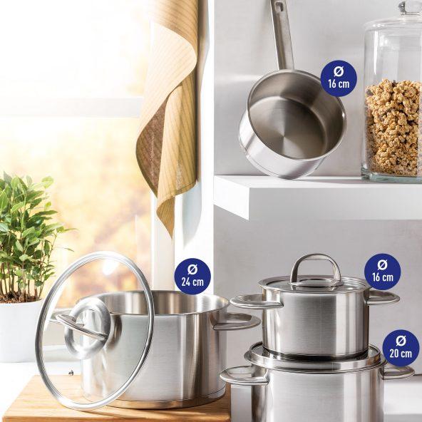 Batterie de cuisine, 4 pcs