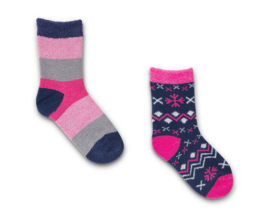 Lily & Dan Girls' 2-Pack Cabin Socks