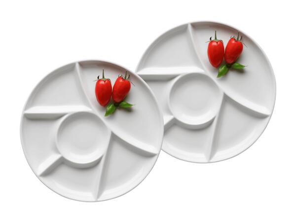 Assiettes à fondue, set de 2