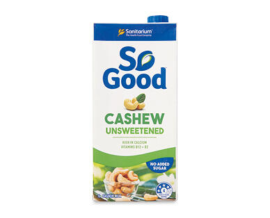 So Good Unsweetened Cashew Milk 1L