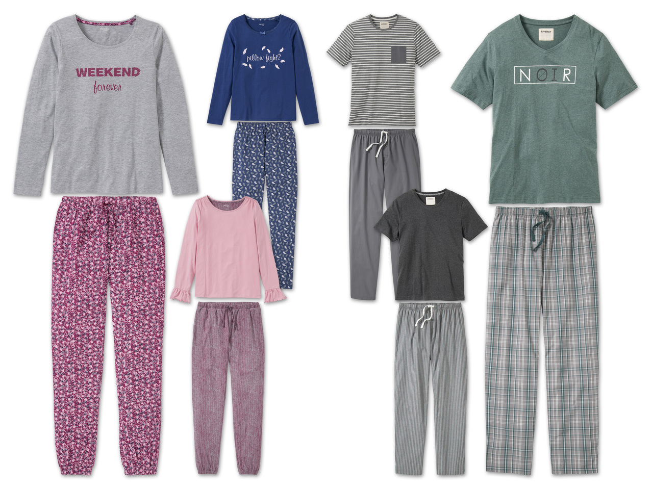 ESMARA LINGERIE/LIVERGY(R) Damen/Herren Pyjama1