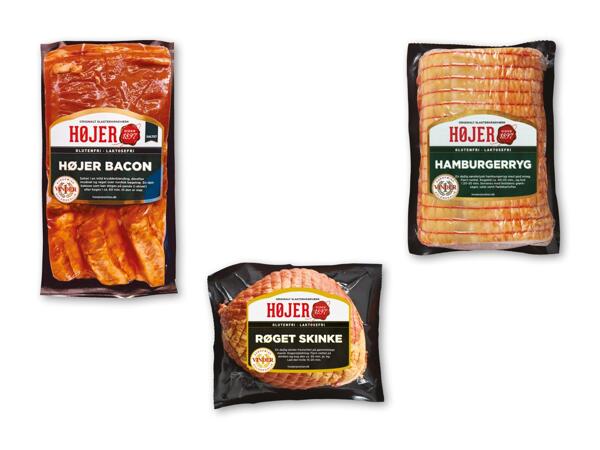 HØJER Røget bacon, hamburgerryg eller skinke