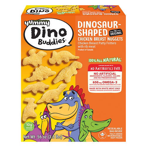 Dinosaur Shaped Chicken Breast Nuggets, 56 oz