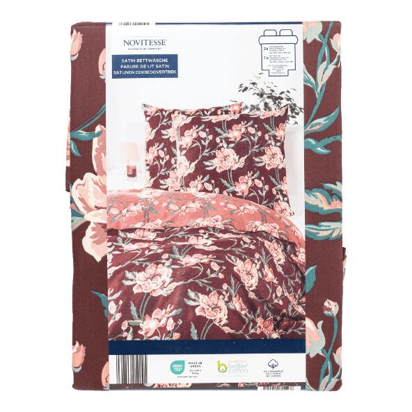 NOVITESSE(R) 				Housse de couette en satin de coton, 2 pers.