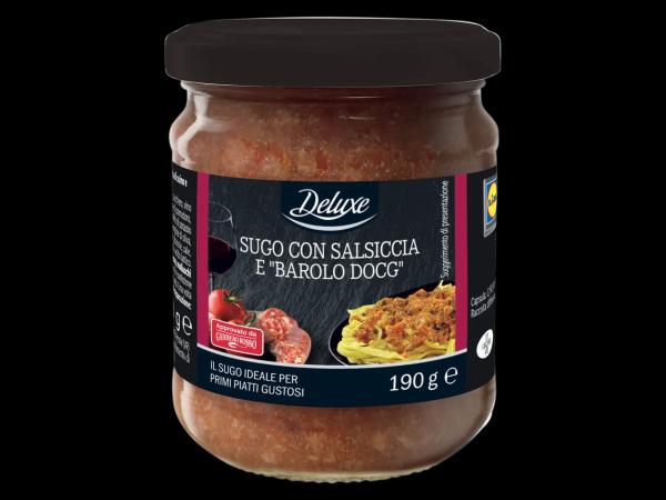 Sauce with Sausage and "Barolo DOCG"