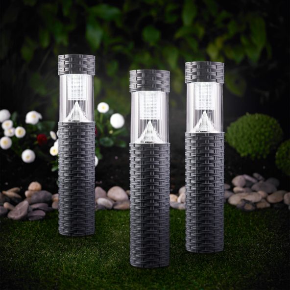 LED/solar havelamper 3 pak