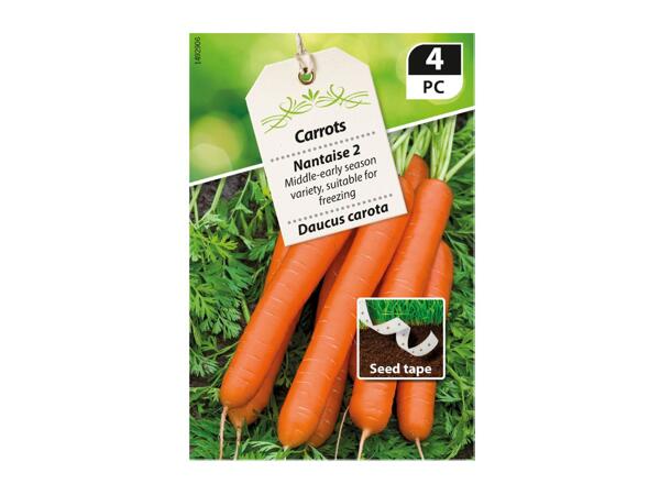 Premium Vegetable Seeds Tape - labelled 4