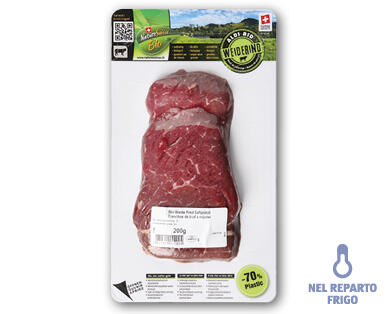 NATURE SUISSE BIO/ALDI BIO WEIDERIND Scaloppine di manzo da pascolo bio ALDI