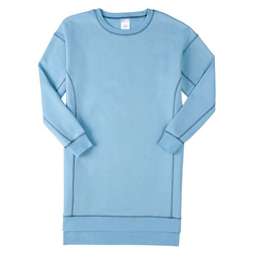Ladies Sweatshirt Dress - Blue, L