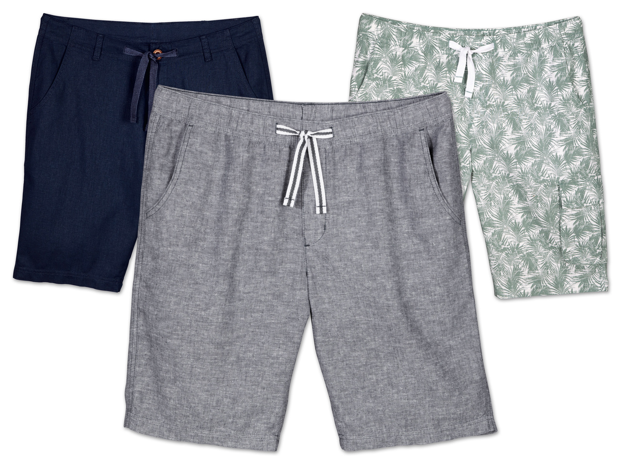 LIVERGY(R) Herren Leinen-Bermudas1