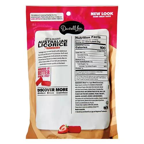 Soft Strawberry Flavored Australian Licorice, 7 oz