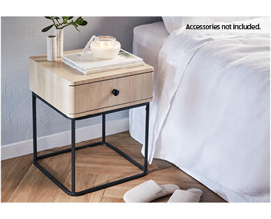 Natural Bedside Table