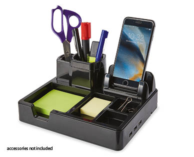 Desktop Organiser with USB Ports