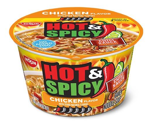 Nissin Hot & Spicy Bowl Chicken Flavor