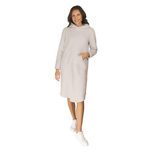 Ladies Cozy Lounge Dress - Pink, S/M