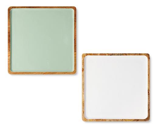 Crofton Enameled Wood Serving Tray