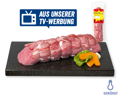 Kalbsfischli mit Kalbsspeck