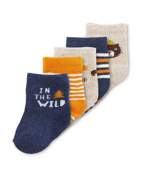 Bear Baby Socks 5 Pack