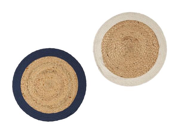 Sets de table en jute, set de 2