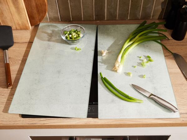 Glas-Herdabdeckplatten, 2 Stück