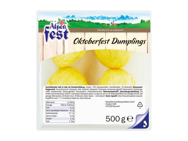 Oktoberfest Dumplings