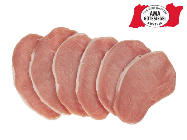 Frische Karree-Steaks extra dünn