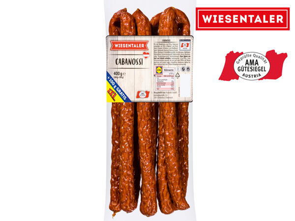 Cabanossi 300 g + 100 g gratis