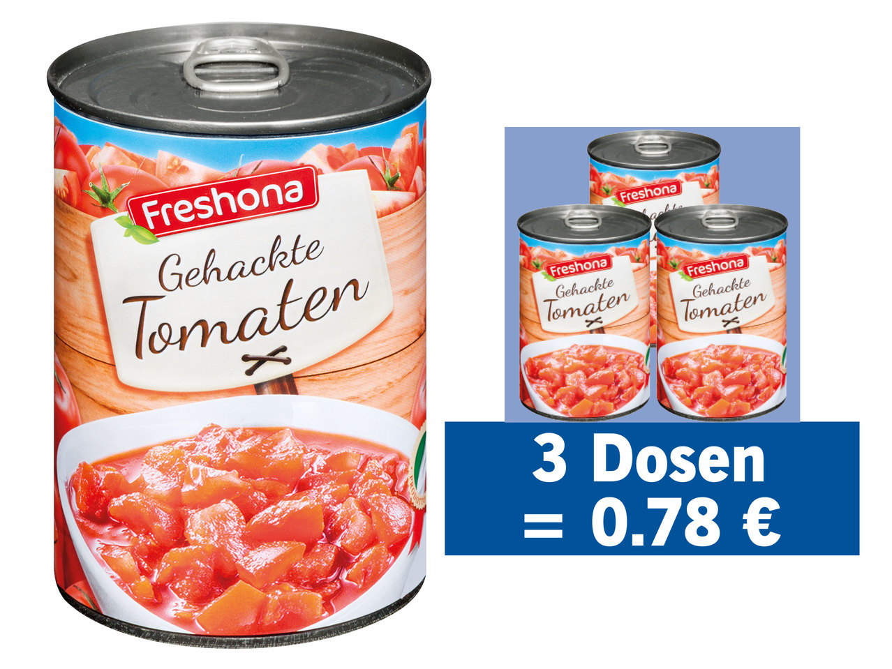 FRESHONA Gehackte Tomaten