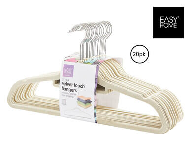 Flocked Coat Hangers 20pk