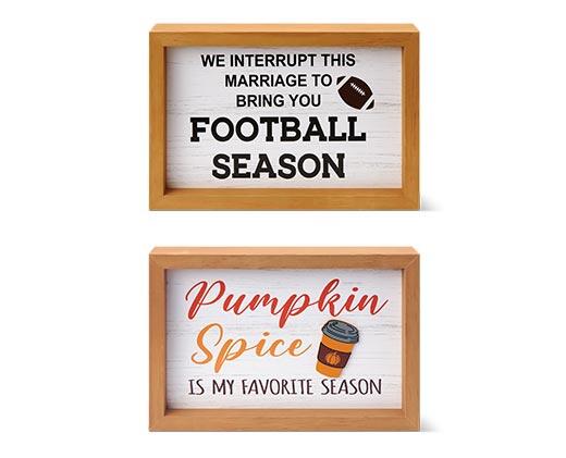 Huntington Home 
 Fall Reversible Box Sign