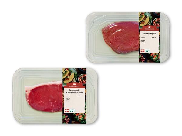 Kalvetyksteg eller entrecote