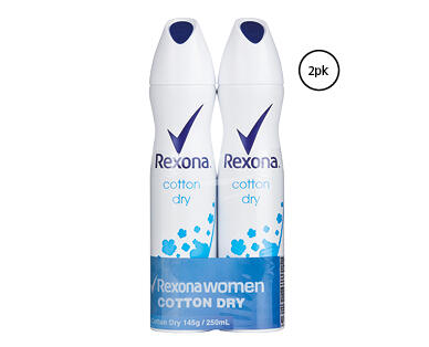 Rexona Antiperspirant Deodorant Aerosol 2 x 145g
