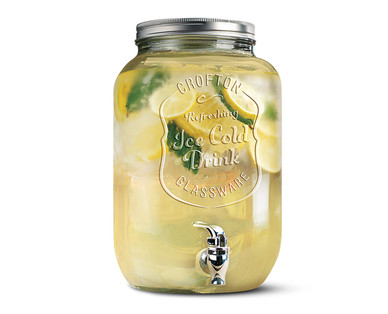 Crofton 2.15-Gallon Glass Beverage Dispenser