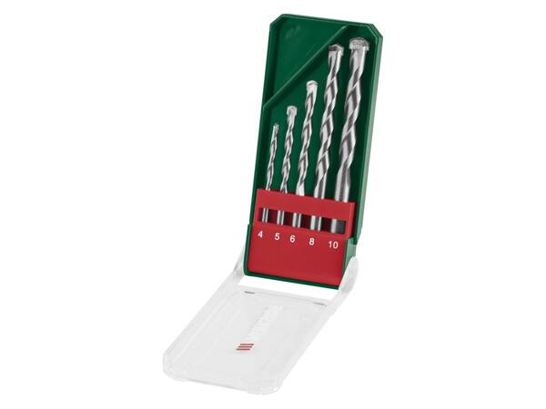 Drill bit set, 5 or 6 pieces