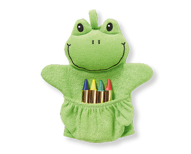 ANIMAL BATH MITT WITH SOAP CRAYONS