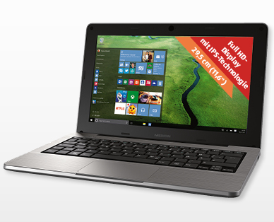 MEDION(R) AKOYA(R) Notebook 29,5 cm (11,6")