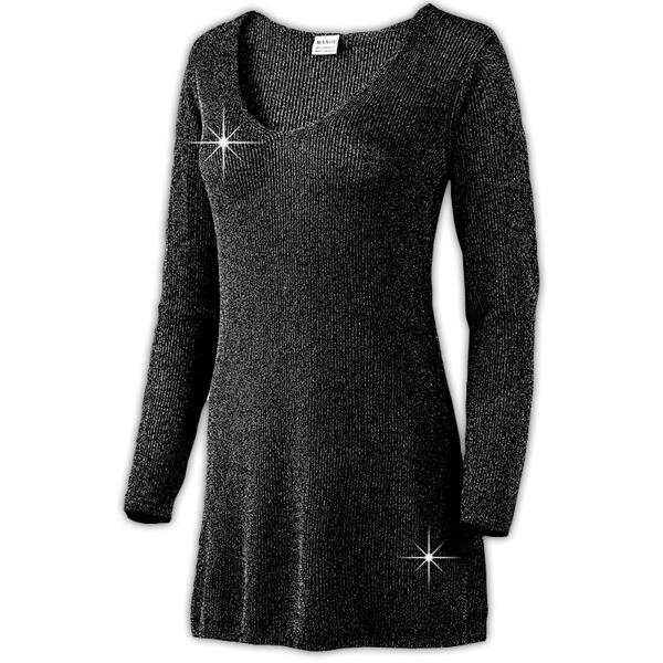 Eleganter Long-Pullover