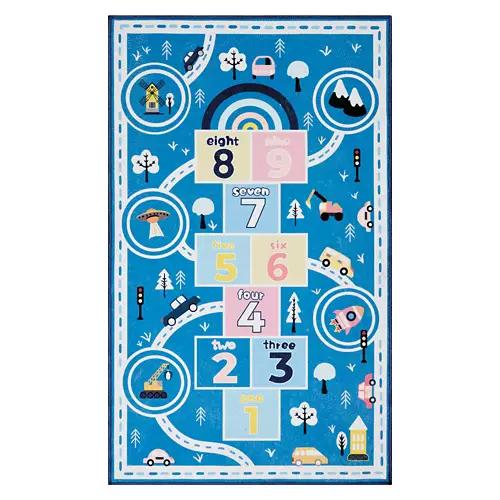 3' x 5' Washable Play Rug - Hopscotch