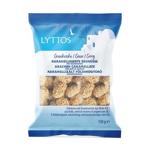 LYTTOS Karamellisierte Nüsse, Erdnüsse mit Sesam