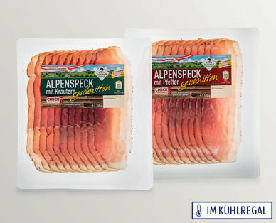 Alpenspeck geschnitten