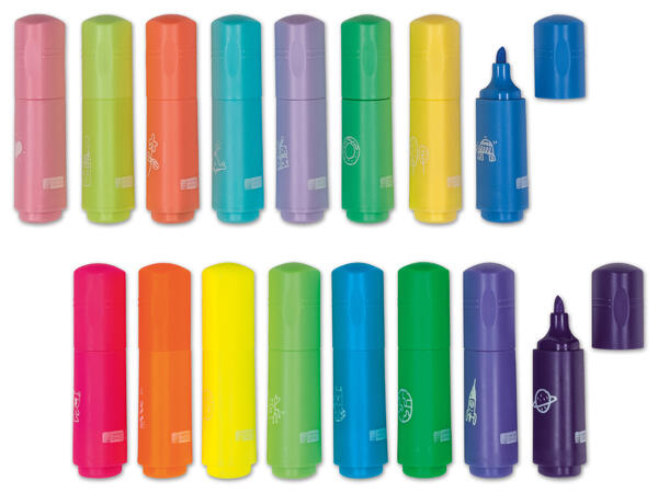 Mini-Textmarker, 8 Stück