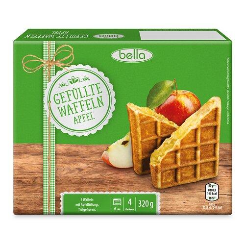 FINEST BAKERY Gefüllte Waffeln, Apfel