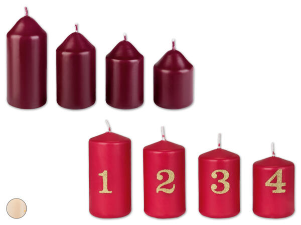 Stufenkerzen-Set, 4-teilig