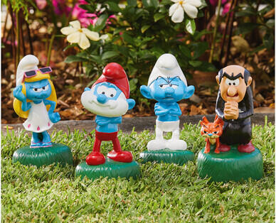 Smurf Garden Statues