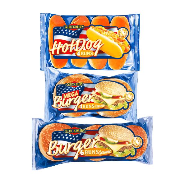 Burgerboller eller hotdogbrød