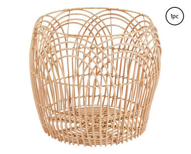 Faux Rattan Basket