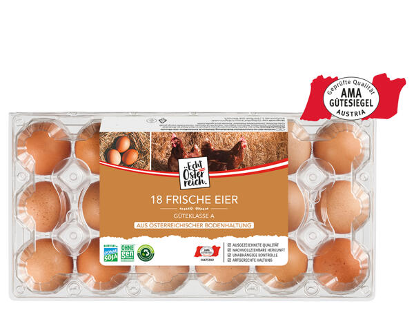 Eier aus Bodenhaltung