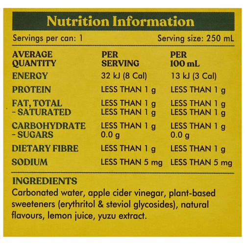 Yuzu Lemon 4x250ml