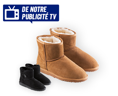 Bottines en fourrure d'agneau pour femmes BLUE MOTION